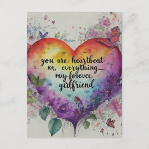 You're My Heartbeat, My Everything—My Forever Postcard