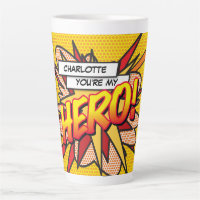 You're my HERO Fun Retro Comic Book Pop Art