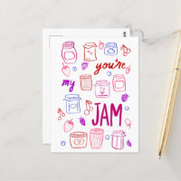 YOURE MY JAM Cute Jars Illustration Valentine Love