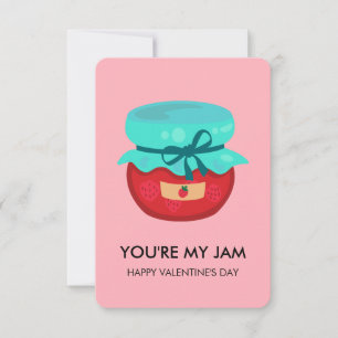 You're My Jam Valentine, Kids School Classroom Card