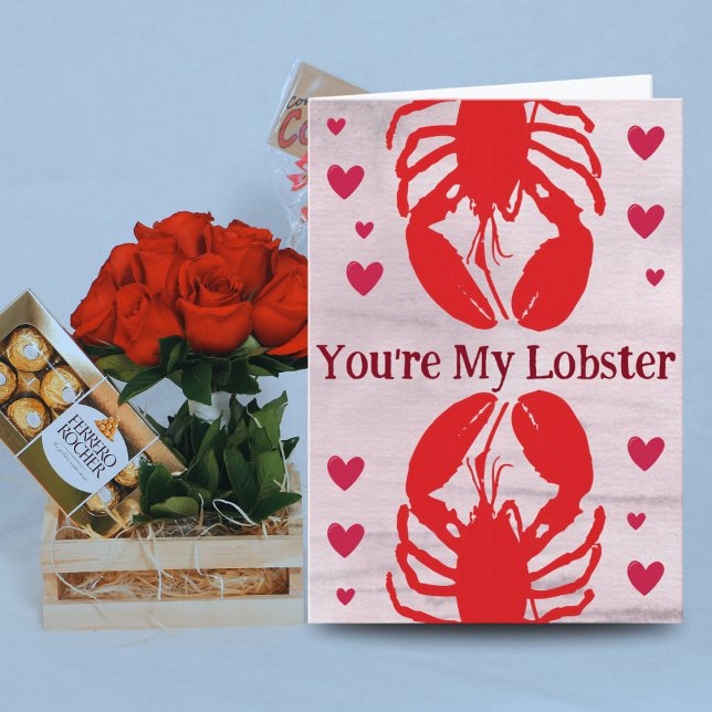 You're My Lobster Funny Love Card 2nd Anniversary (Creator Uploaded)