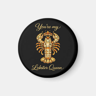 You're My Lobster Queen Bejewelled Diamond Luxury Magnet
