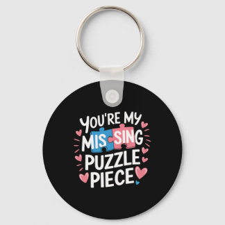 You're My Missing Puzzle Piece Valentine Matching Key Ring