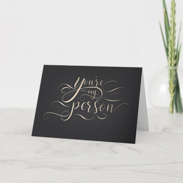 You're My Person - Funny Bridesmaid Proposal Card (Front)