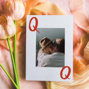 You're My Queen of Hearts Valentine's Day Playing Holiday Card