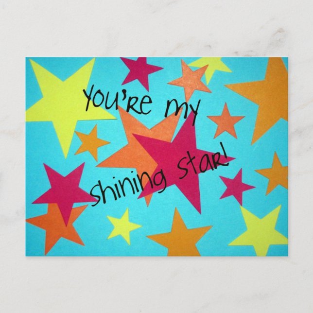 You're my shining star! postcard (Front)