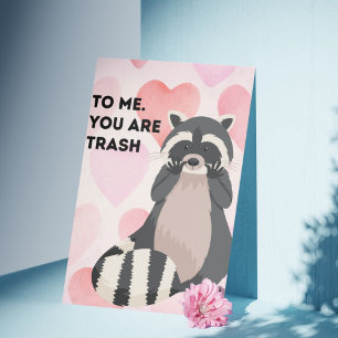 "You're My Shiny Treasure" Funny Racoon Valentine Invitation