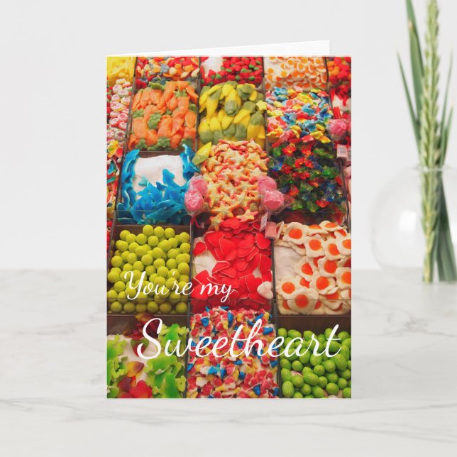 You're my sweetheart love double greeting card (Front)