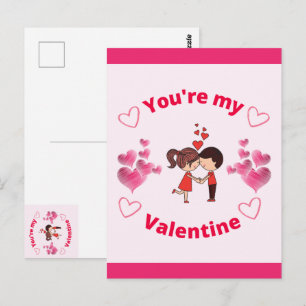You're my Valentine  Postcard