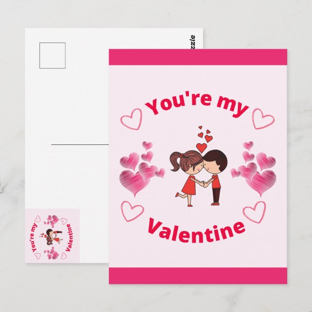 You're my Valentine  Postcard (Front/Back)