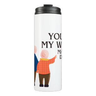 You're My World Mam & Dad – Heartfelt Family Love  Thermal Tumbler