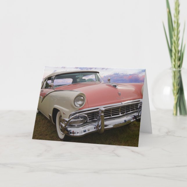 YOU'RE NOT OLD YOU'RE CLASSIC CAR BIRTHDAY CARD (Front)