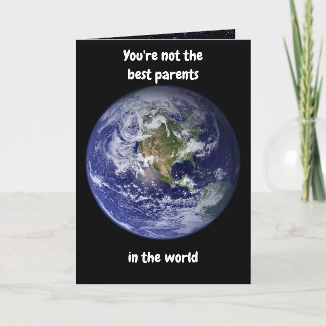 You're not the best parents. Card (Front)