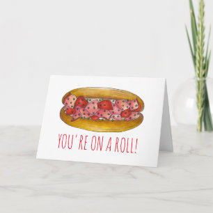 You're on a (Lobster) Roll Congratulations Card