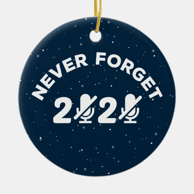 you're on mute, Funny Work From Home Ceramic Tree Decoration (Front)