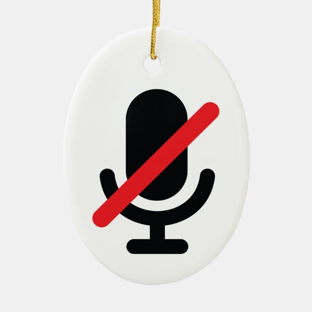 You're on mute. microphone ornament (Front)