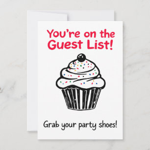 You're on the Guest List – Funny Party Invitation