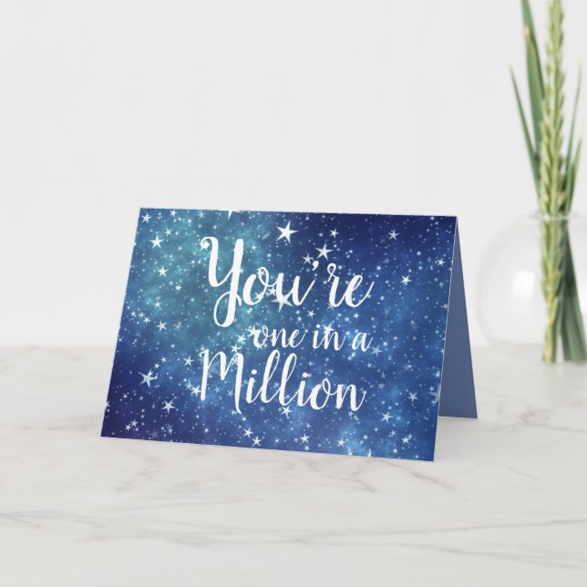 You're One in a Million Starry Sky Card (Front)