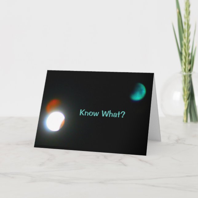 You're Outta This World! Card (Front)