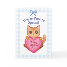 You're Purr-ty Special Kitty Cat Valentine's Day