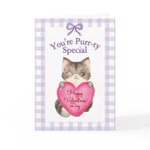 You're Purr-ty Special Kitty Cat Valentine's Day