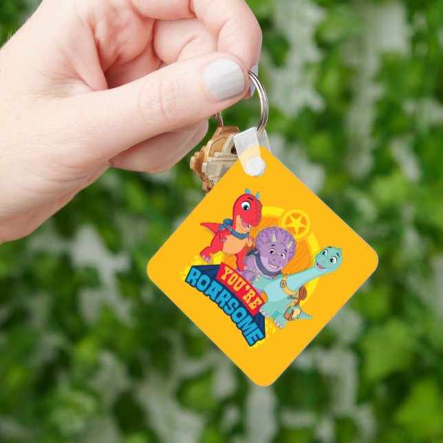 You're Roarsome | Dino Ranch Key Ring (Hand)