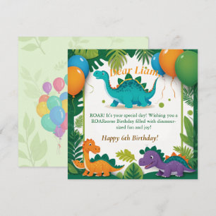 You're ROARsome! Happy Birthday card