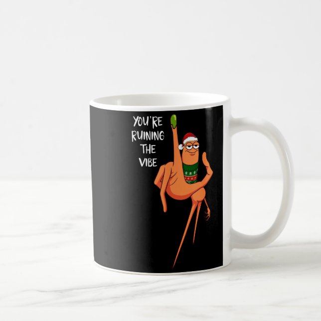 You're Ruining The Vibe Christmas Marcus The Worm  Coffee Mug (Right)