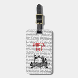 You're Sew Great Illustration Luggage Tag