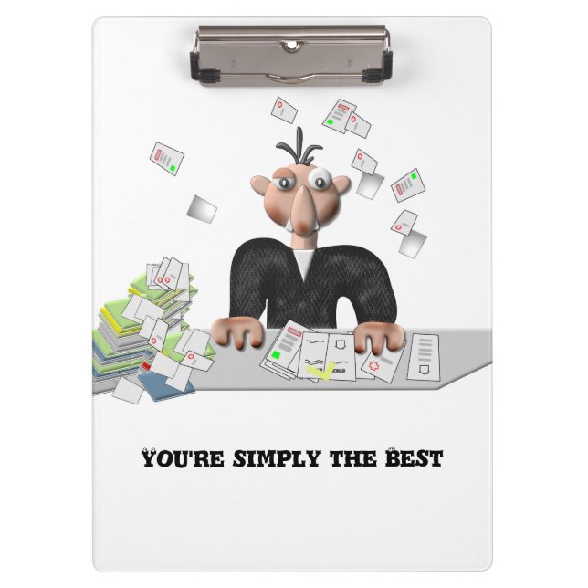 You're simply the Best .Personalised text Clipboard (Front)