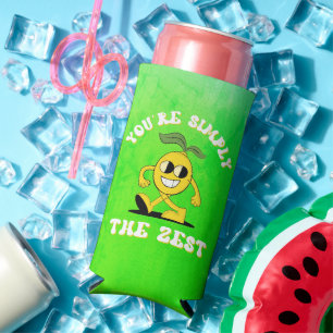 You're Simply The Zest Funny Lemon Pun Seltzer Can Cooler