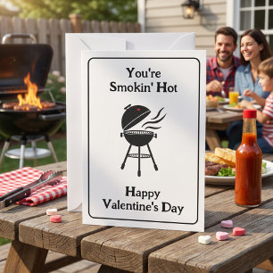 You're Smokin' Hot! Funny BBQ Valentine's Day Invitation
