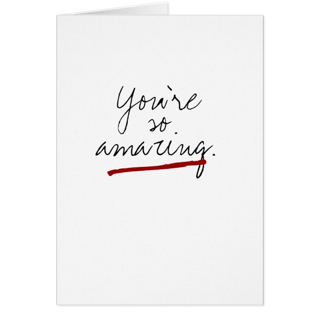 You're so amazing (Front)
