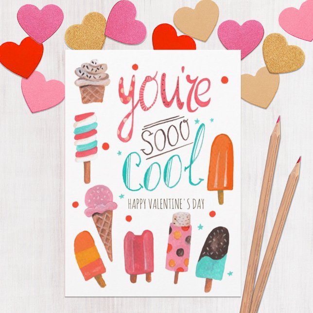 You're so Cool | Ice cream Valentine Greeting Card (Creator Uploaded)