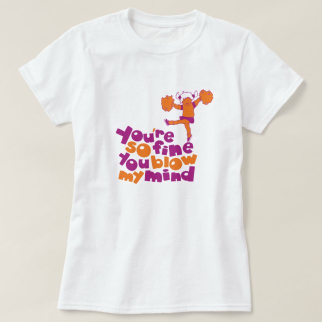 You're so fine you blow my mind 80s Retro Graphic T-Shirt (Design Front)
