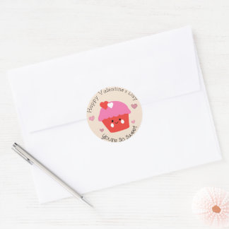 You're So Sweet Happy Valentine's Day Classic Round Sticker