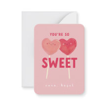 You're So Sweet Kids Classroom Valentine
