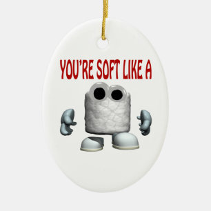 Youre Soft Like A Marshmallow Ceramic Tree Decoration