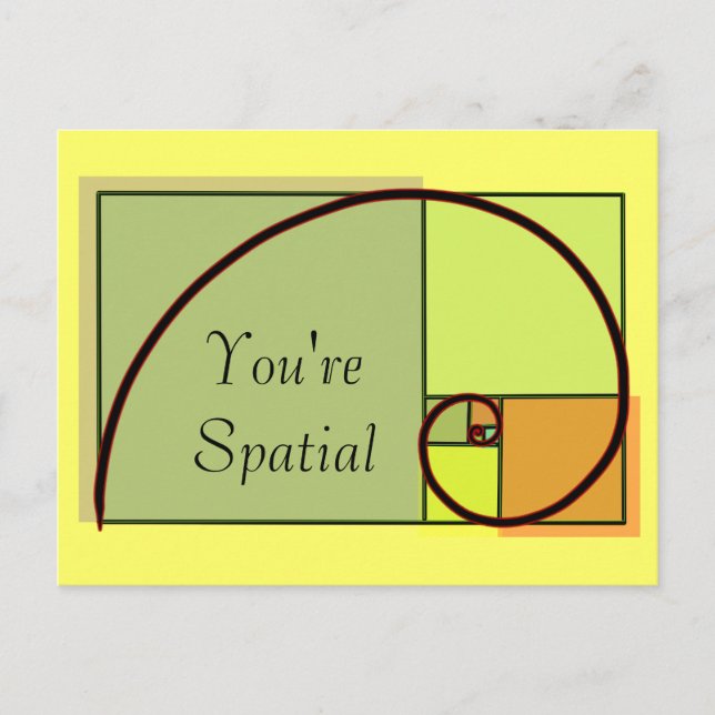 You're Spatial Postcard (Front)
