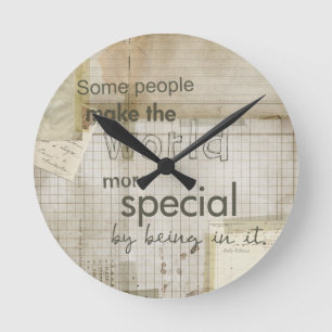 you're special message round clock