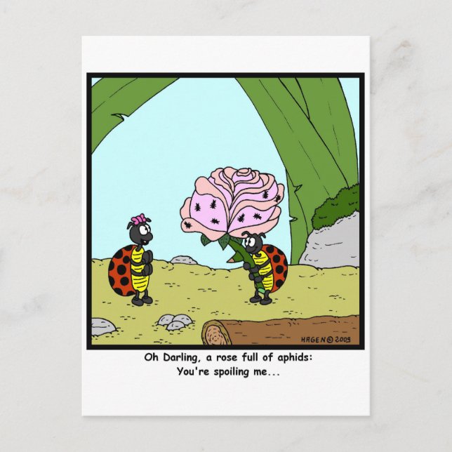 You're spoiling me... postcard (Front)