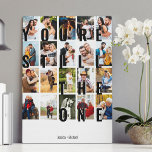 You're Still the One 20 Picture Photo Collage Canvas Print<br><div class="desc">Wedding anniversary photo canvas gift for your partner. The design features oversized print which reads "You're Still the One", displayed as an overlay on your pictures. The photo template is set up for you to add 20 of your favourite photos, all of which are displayed in vertical portrait format. This...</div>