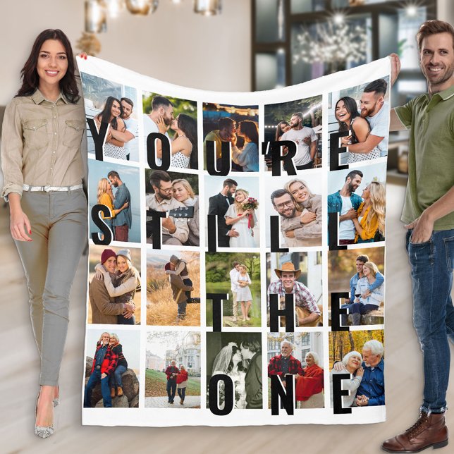 You're Still the One 20 Vertical Photo Collage Fleece Blanket (Creator Uploaded)