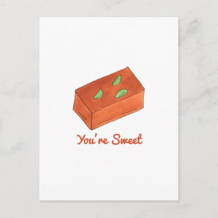 You're Sweet Indian Food Mithai Sweets Mysore Pak Postcard