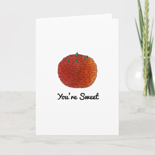 You're Sweet Indian Mithai Laddu Laddoo Thank You Holiday Card (Front)
