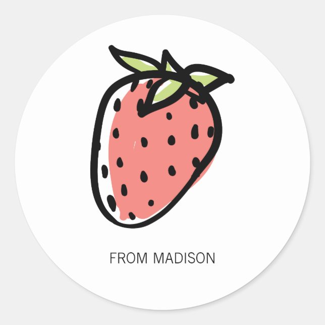 You're Sweet Strawberry Valentine Sticker (Front)