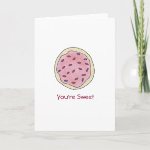 You're Sweet Sugar Cookie Thank You Valentine Card