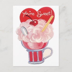 You're Sweet Vintage Retro Soda Card