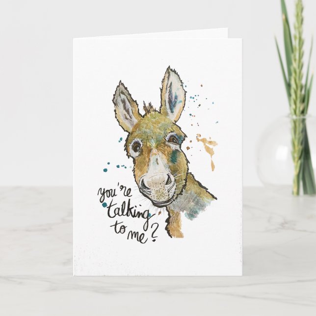 You're talking to me? card (Front)