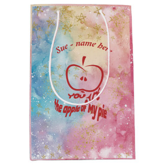 You're the Apple of My Pie Personalised Gift Bag